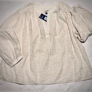 Universal Thread Elegant Cream Women's Top XXL